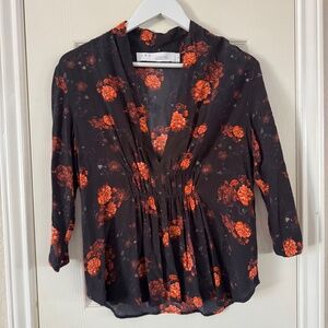IRO Paris Floral Blouse - Size 34 (US XS/S)